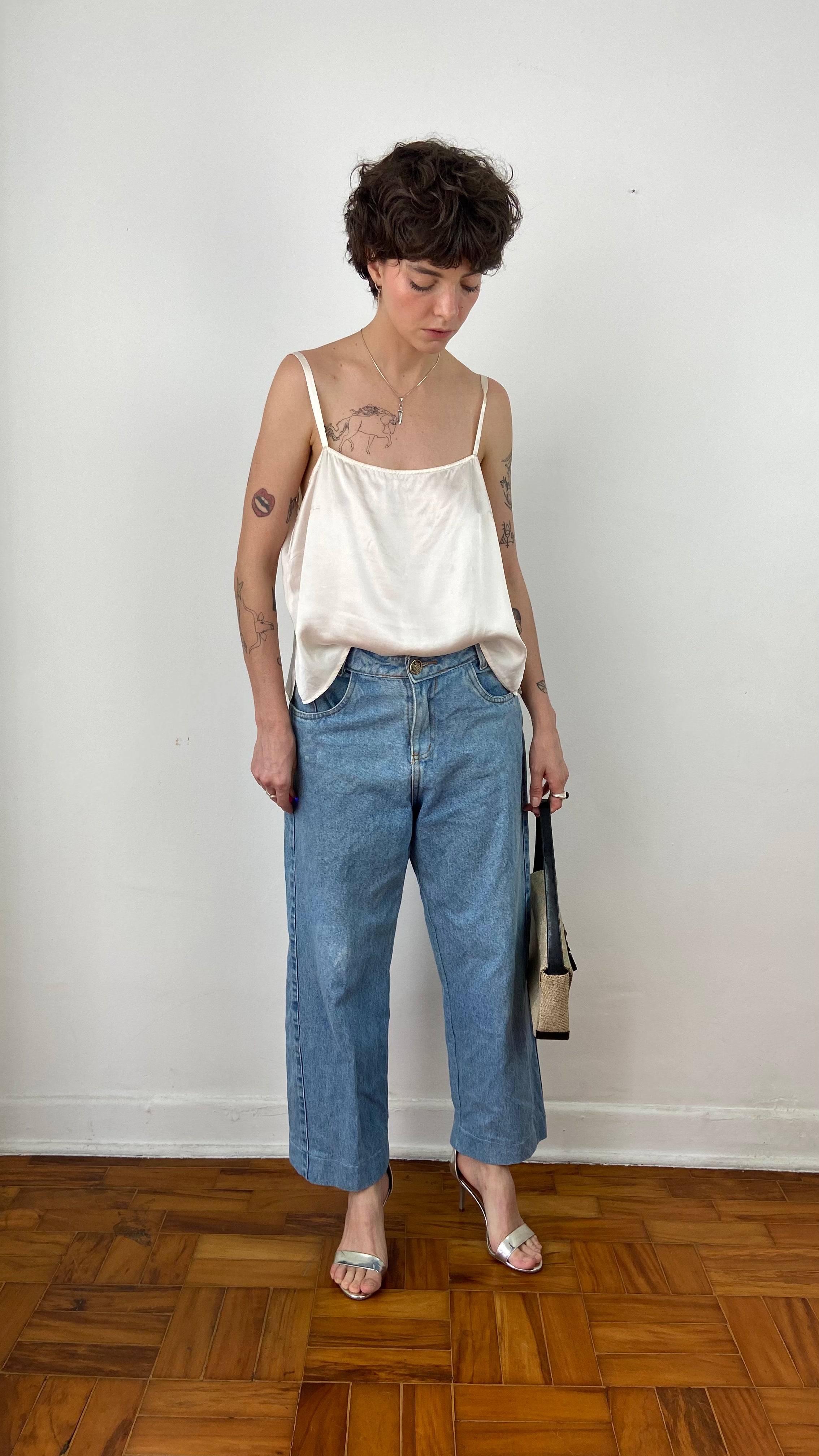 calça jeans vintage baggy